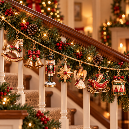 🎄✨ Christmas Heirloom Collection™ | 7-Piece Vintage Garland Set
