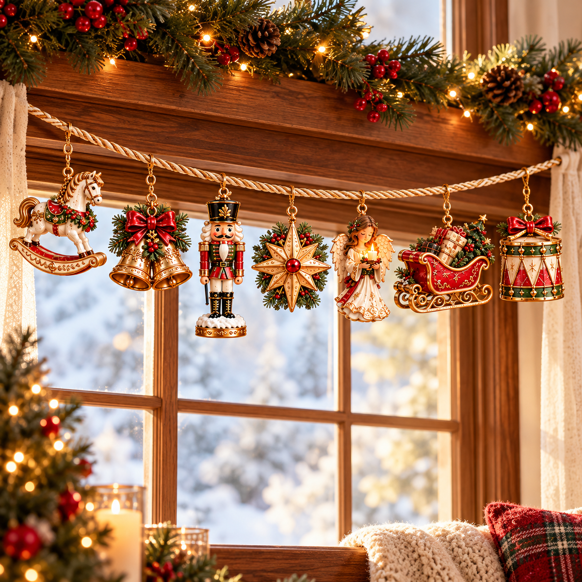 🎄✨ Christmas Heirloom Collection™ | 7-Piece Vintage Garland Set