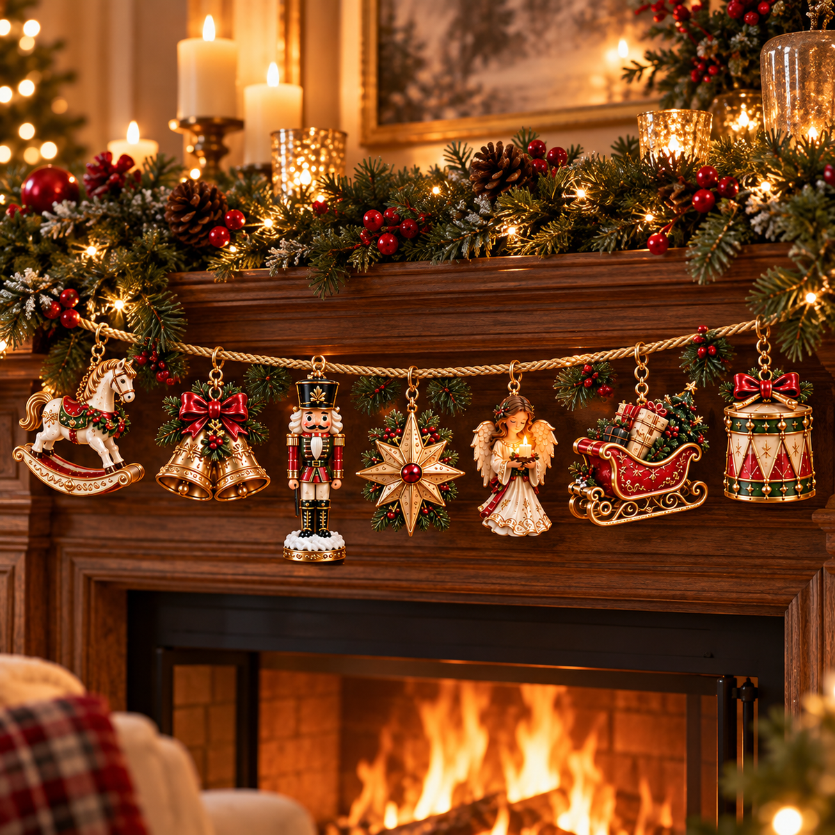 🎄✨ Christmas Heirloom Collection™ | 7-Piece Vintage Garland Set