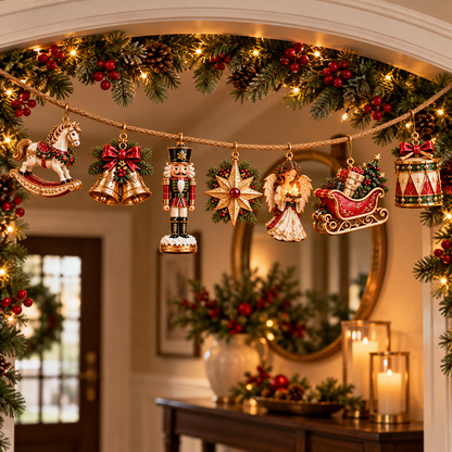 🎄✨ Christmas Heirloom Collection™ | 7-Piece Vintage Garland Set