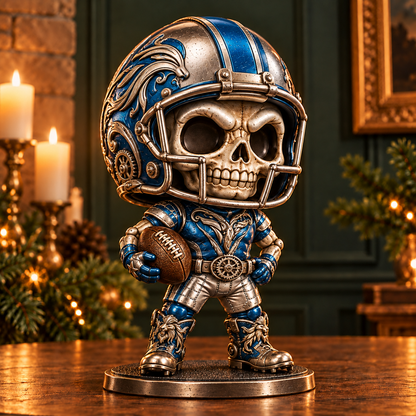🏈 Built for the Bone Zone | Skull Football Figurine Collection
