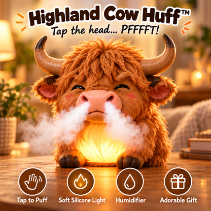 🐮 Little Highland Mist | Color-Changing Night Light Humidifier