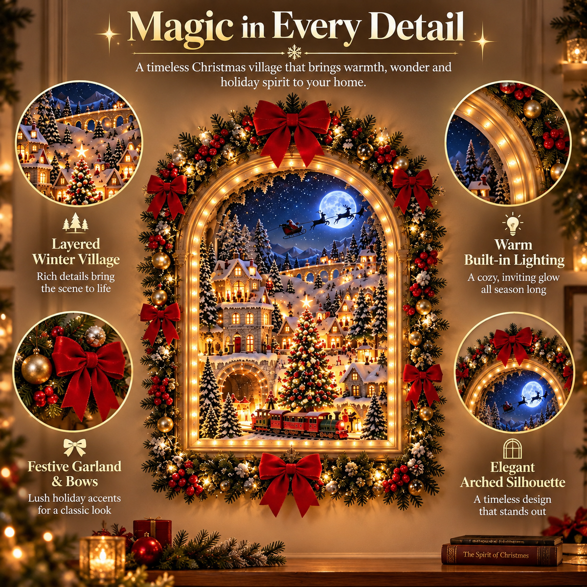 🎄✨ Christmas Through the Portal™ | Animated Holiday Village