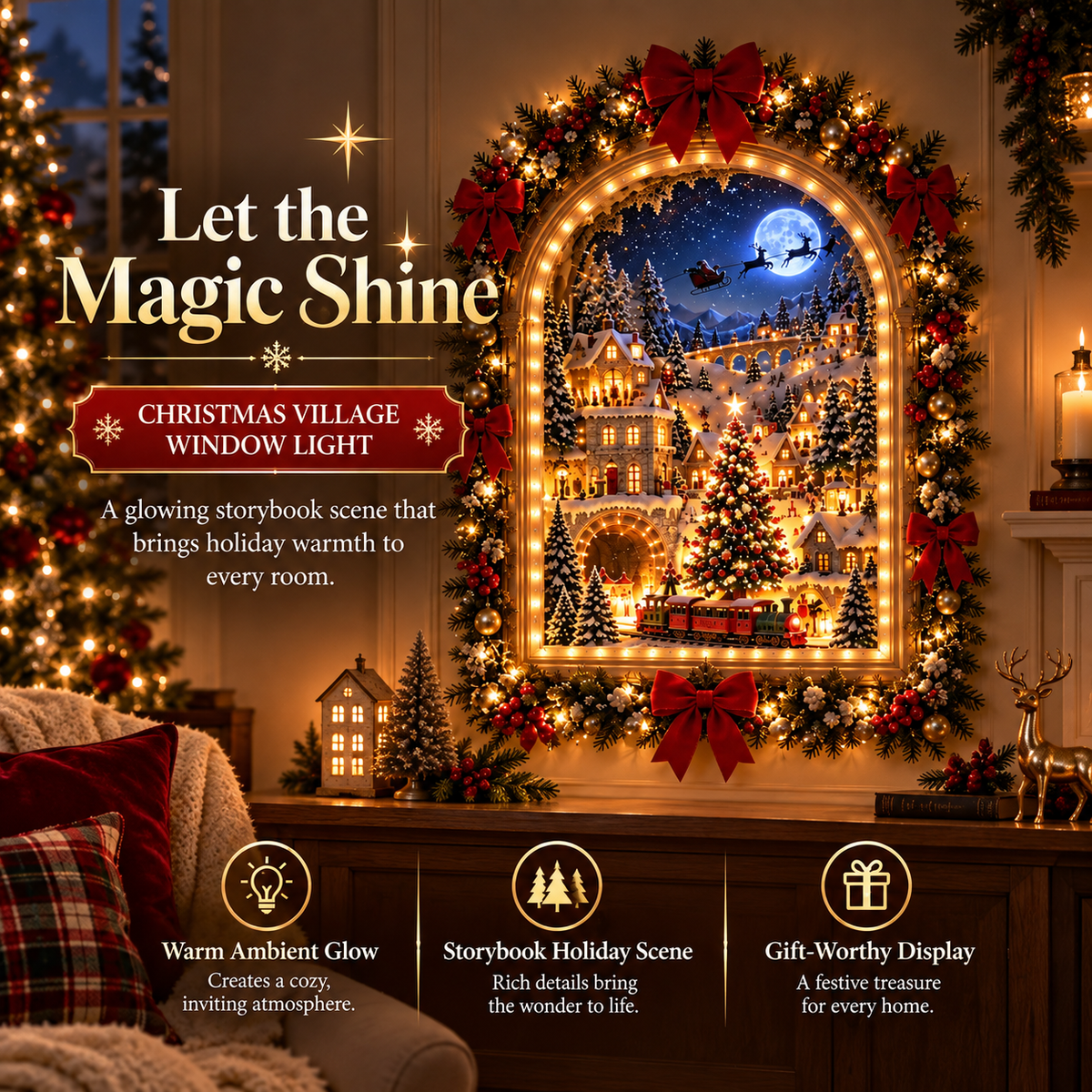 🎄✨ Christmas Through the Portal™ | Animated Holiday Village