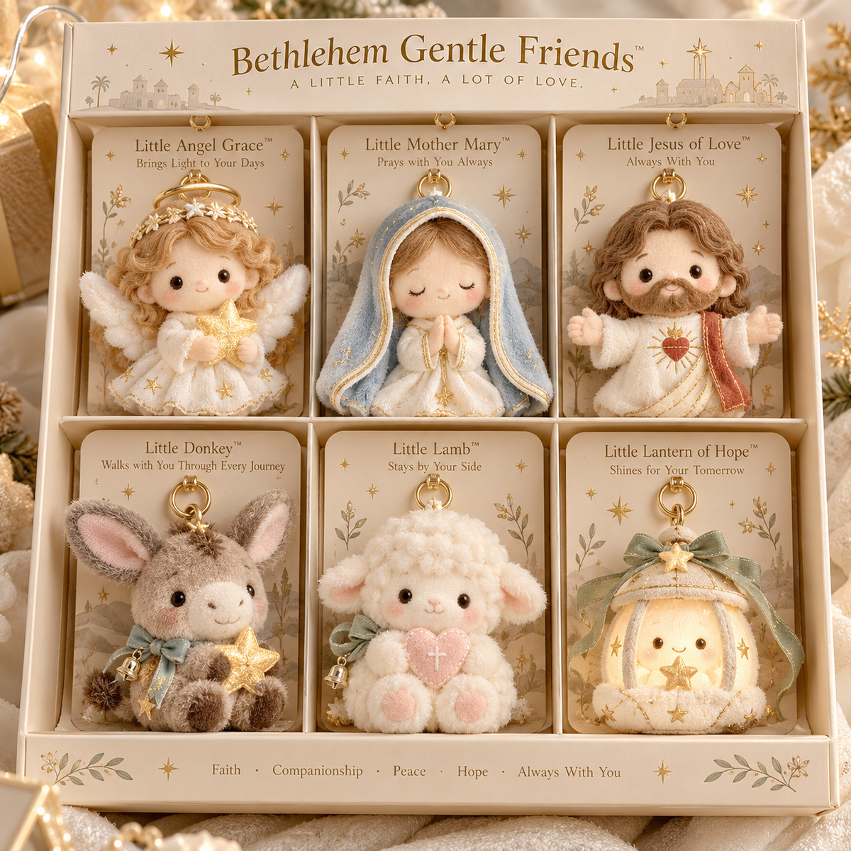 💛✝️ Little Faith, Big Love™ | 6 Plush Christian Comfort Keepsakes