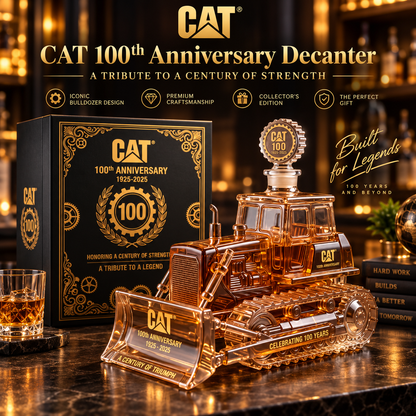 🏗️🥃 Iron Legacy 100™ | CAT Bulldozer Anniversary Decanter