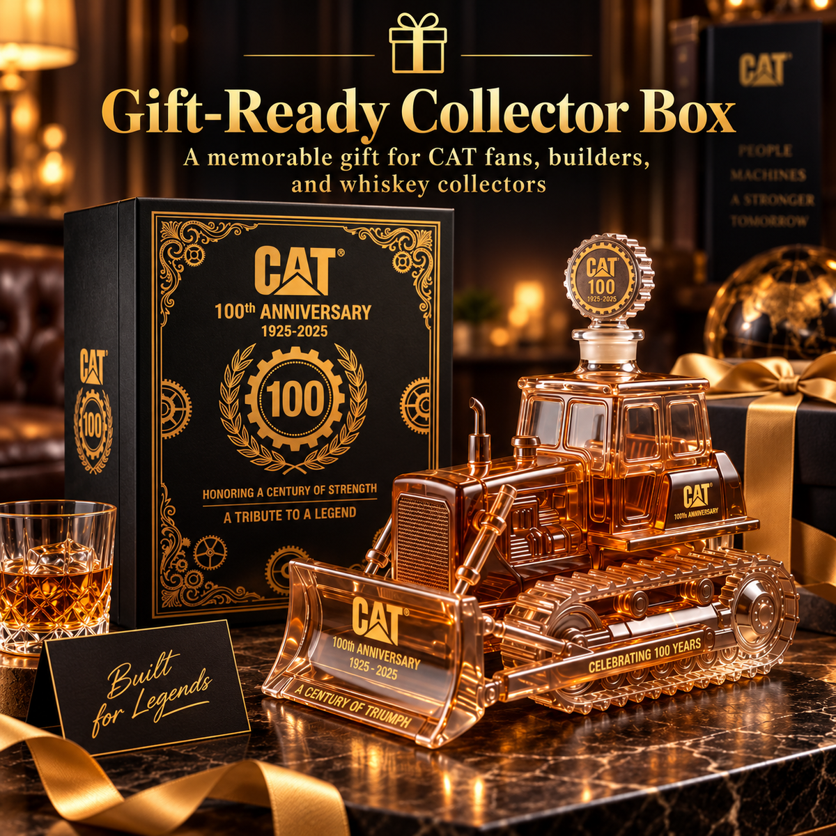 🏗️🥃 Iron Legacy 100™ | CAT Bulldozer Anniversary Decanter