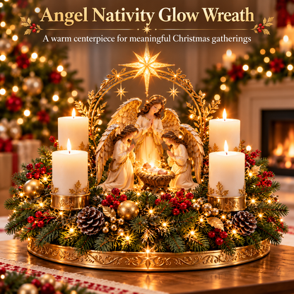 ✨ Candlelight at Bethlehem | Holy Family Nativity Christmas Centerpiece ✝️