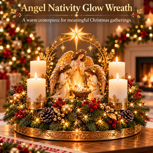 ✨ Candlelight at Bethlehem | Holy Family Nativity Christmas Centerpiece ✝️