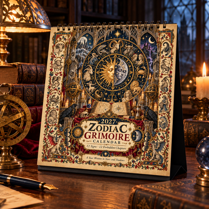 🔮✨ 2027 Celestial Grimoire Calendar | 12 Signs, 12 Forbidden Chapters