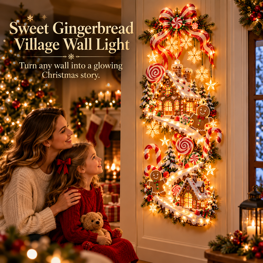 ❄️ Gingerbread Cottage of Wonder™ | Enchanting Lighted Christmas Decor ✨