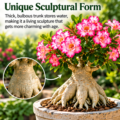 ✨🌸 Desert Rose – Low-Maintenance Exotic Flowering Plant