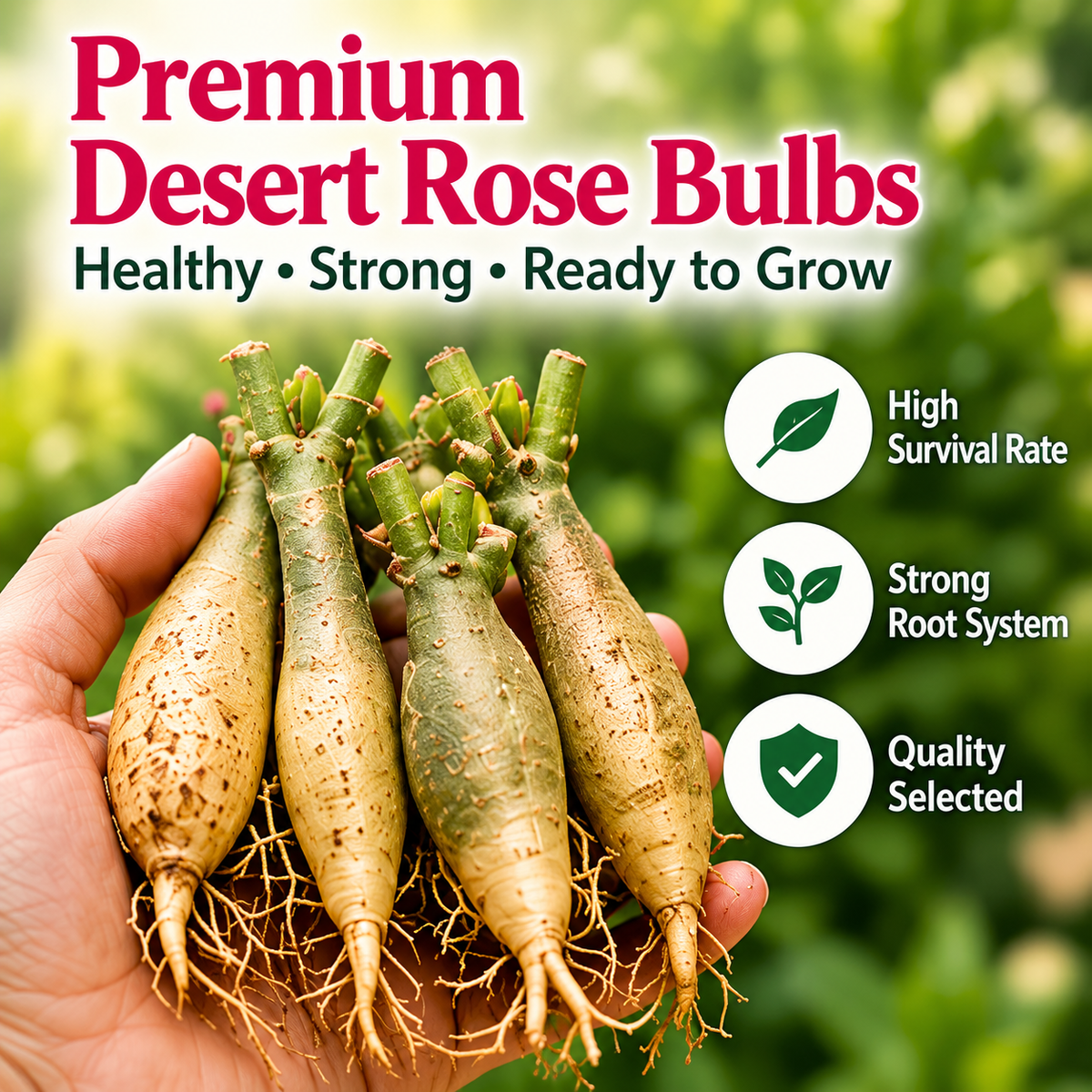 ✨🌸 Desert Rose – Low-Maintenance Exotic Flowering Plant