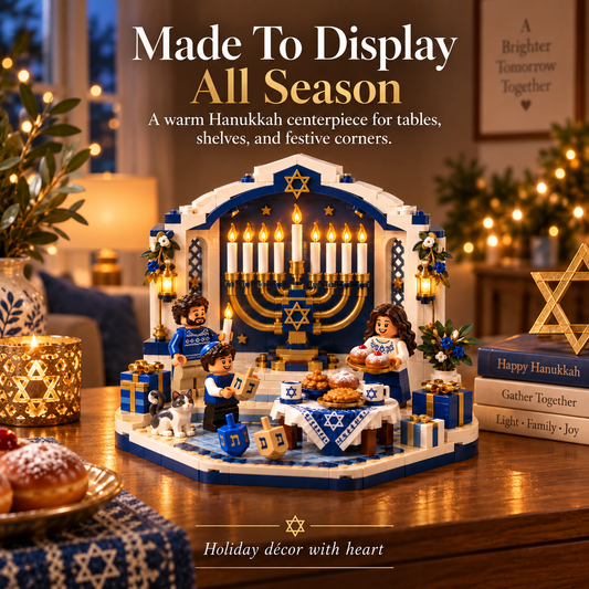 🕎✨ Last Day 50% OFF | Hanukkah Family Glow™ | Lighted Building Block Set