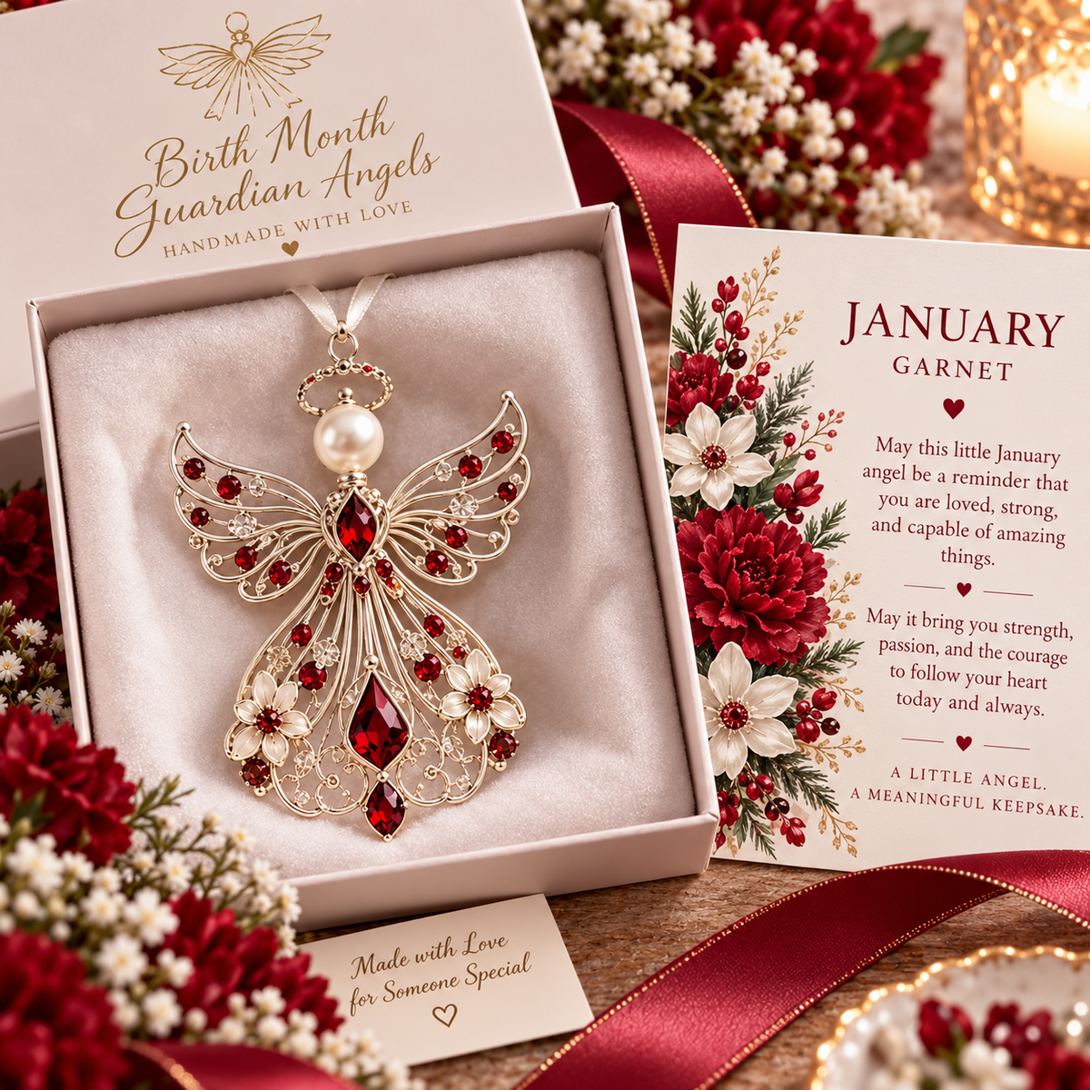 ✨👼 Heaven Sent™ | Personalized Birth Month Guardian Angel Collection