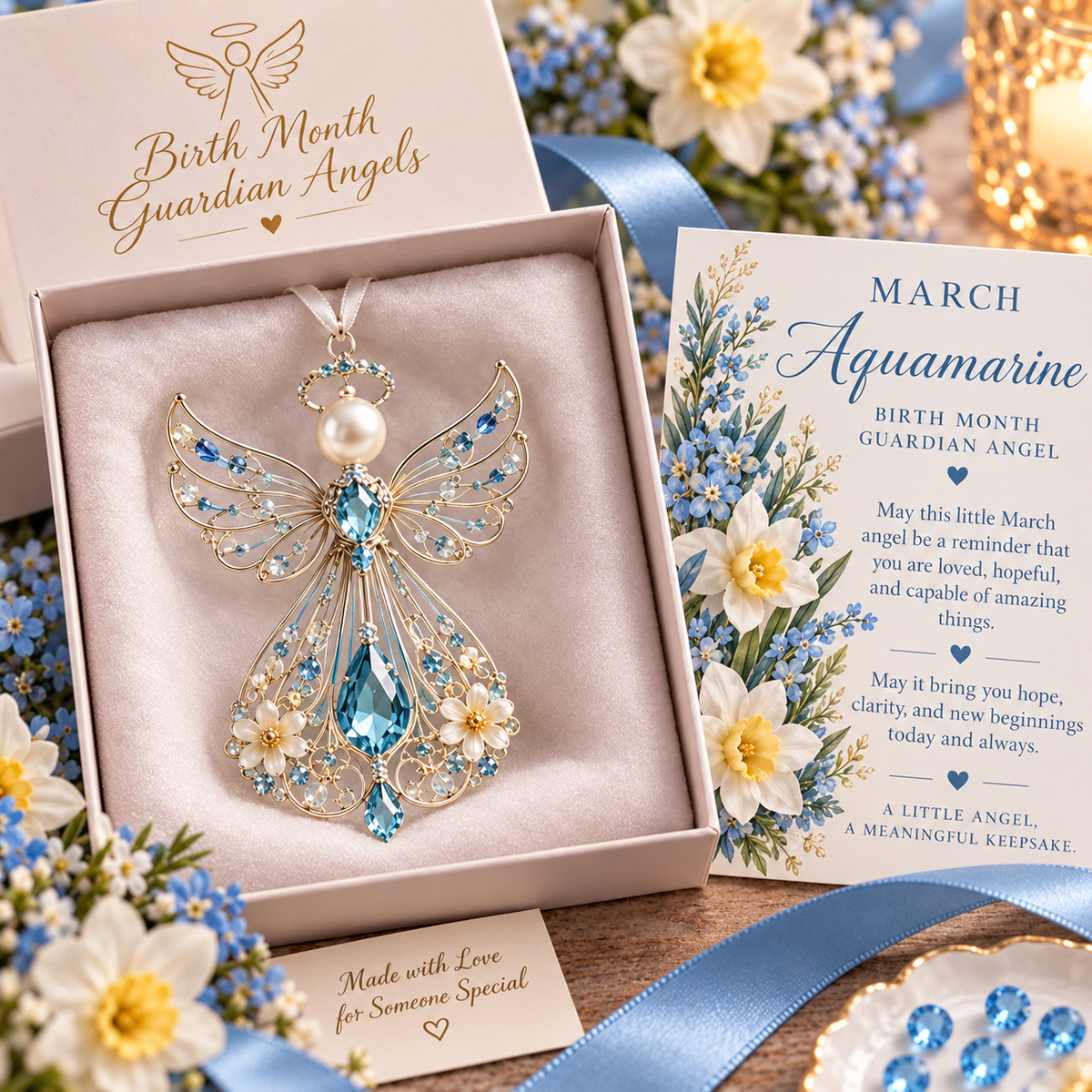 ✨👼 Heaven Sent™ | Personalized Birth Month Guardian Angel Collection