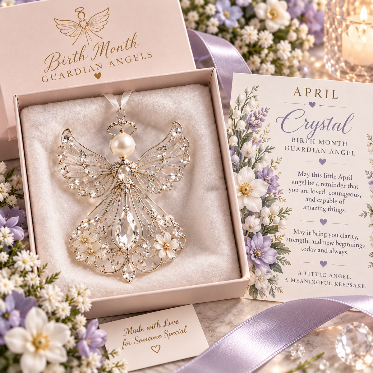 ✨👼 Heaven Sent™ | Personalized Birth Month Guardian Angel Collection