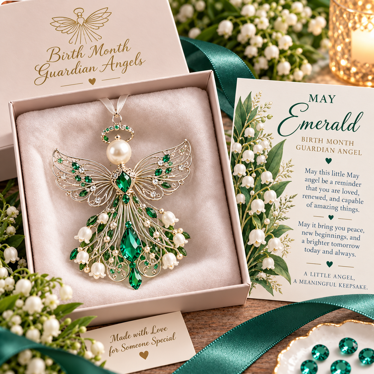 ✨👼 Heaven Sent™ | Personalized Birth Month Guardian Angel Collection