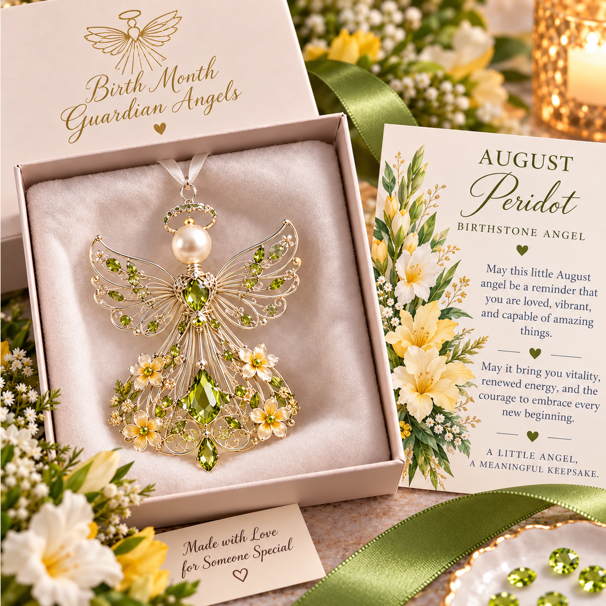 ✨👼 Heaven Sent™ | Personalized Birth Month Guardian Angel Collection