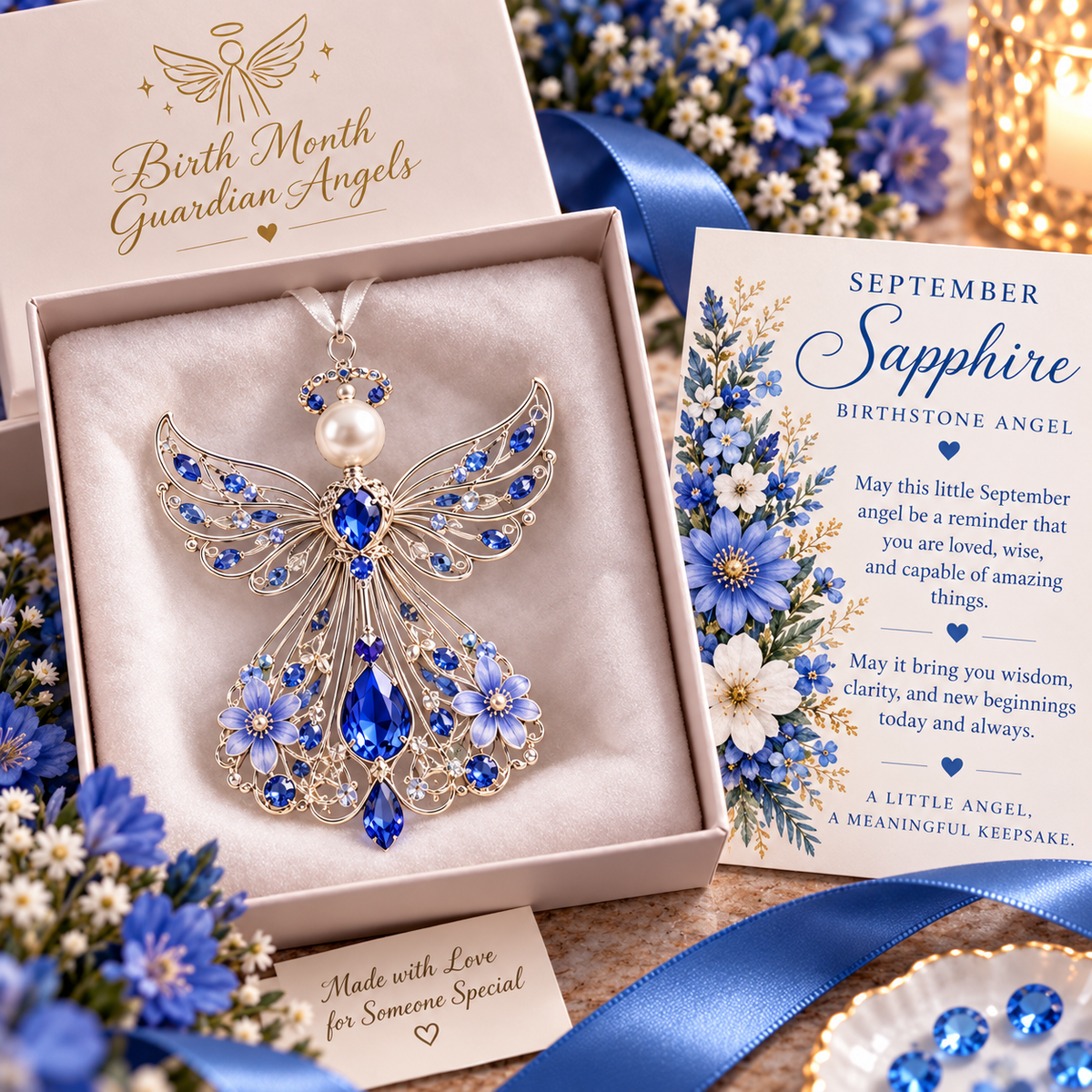 ✨👼 Heaven Sent™ | Personalized Birth Month Guardian Angel Collection