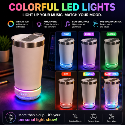 🎵🥤 GlowBeats™ | Bluetooth Speaker Tumbler with RGB Light