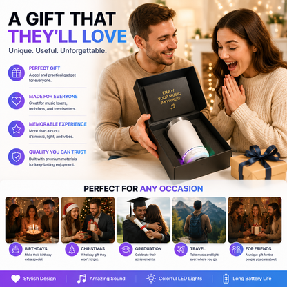 🎵🥤 GlowBeats™ | Bluetooth Speaker Tumbler with RGB Light