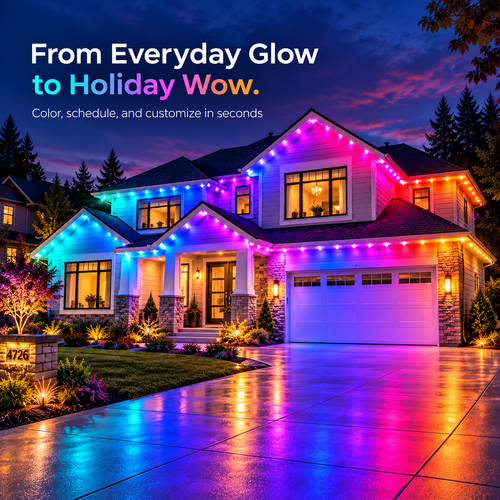 🌈🏠 Smart Permanent Outdoor RGB Lighting — Year-round RGB Outdoor Lighting