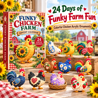 🐔🎄 Funky Farm Chicken Advent Calendar 2026 | 24 Days of Barnyard Fun
