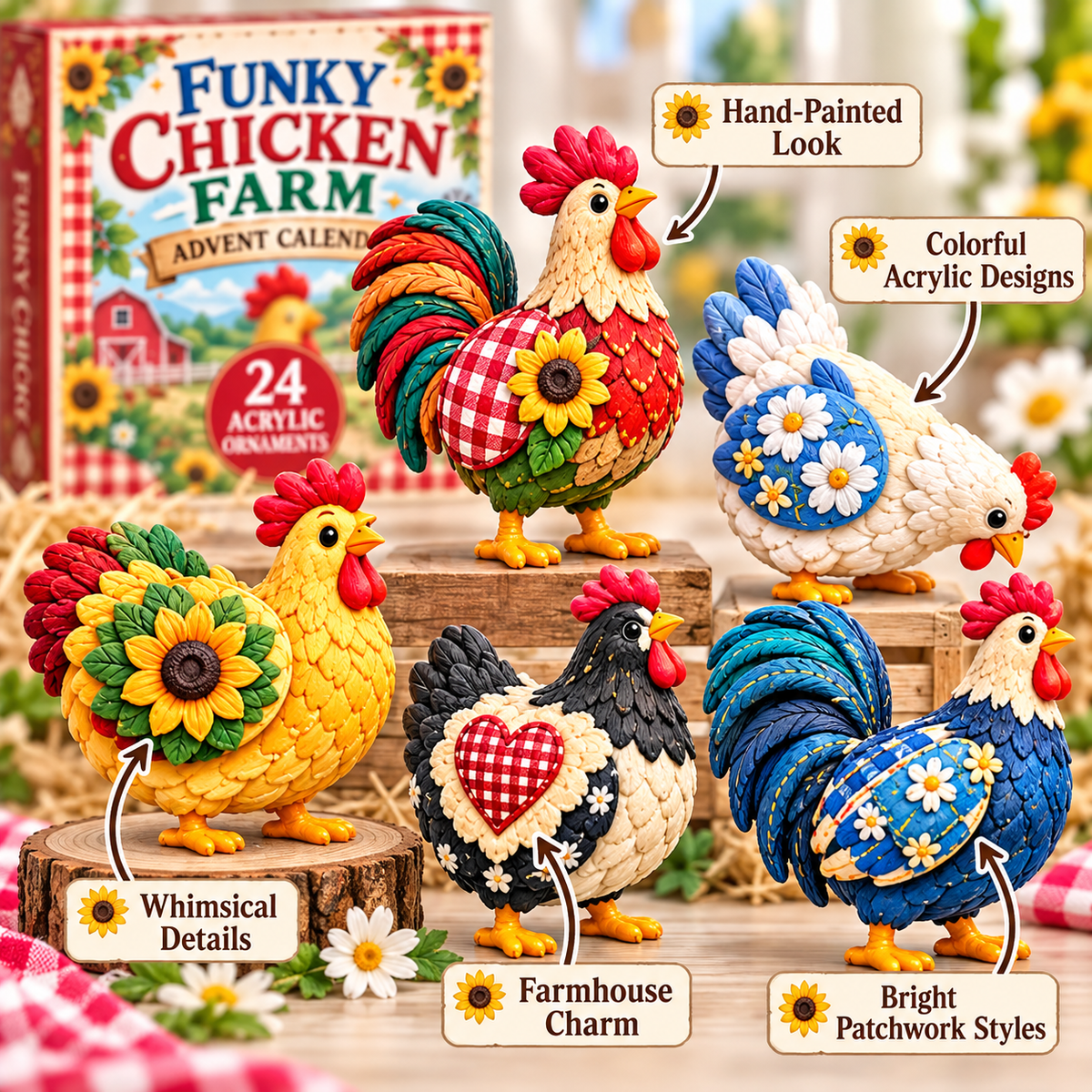 🐔🎄 Funky Farm Chicken Advent Calendar 2026 | 24 Days of Barnyard Fun