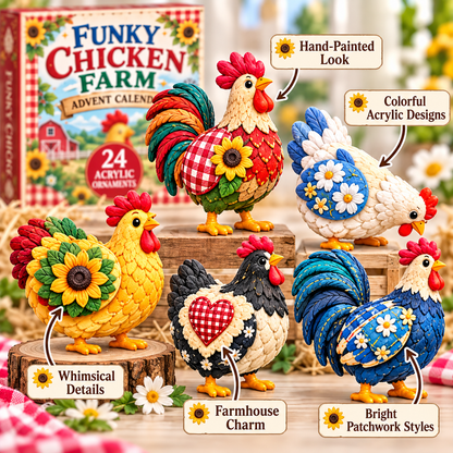 🐔🎄 Funky Farm Chicken Advent Calendar 2026 | 24 Days of Barnyard Fun