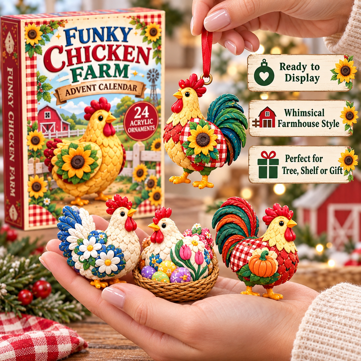 🐔🎄 Funky Farm Chicken Advent Calendar 2026 | 24 Days of Barnyard Fun