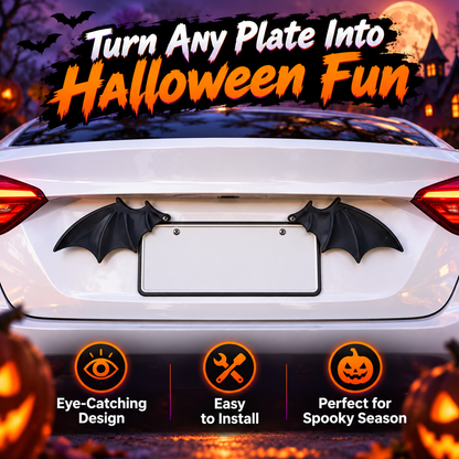 🦇 Give Your Ride Wings | Bat Wing License Plate Decor（1 Pair）