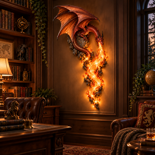 🔥Last Day 49% OFF🐉🔥 Inferno Dragon Wall Light – Unleash a Legendary Glow