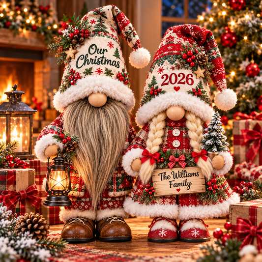 🎄 Yuletide Dwarf Duo™ | Festive Christmas Couple Figurines ❤️
