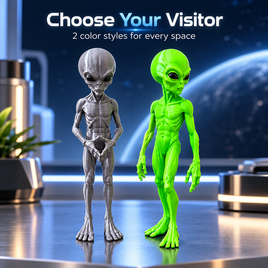 👽 Alien Visitor™ | Sci-Fi Desk & Shelf Figurine