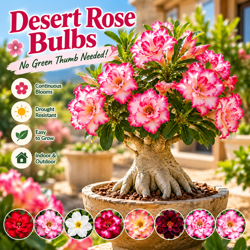✨🌸 Desert Rose – Low-Maintenance Exotic Flowering Plant