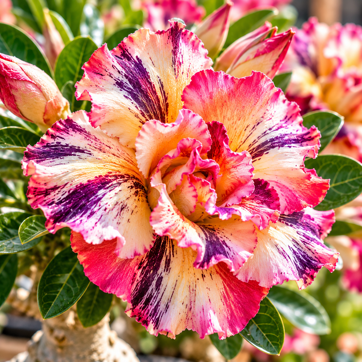 ✨🌸 Desert Rose – Low-Maintenance Exotic Flowering Plant