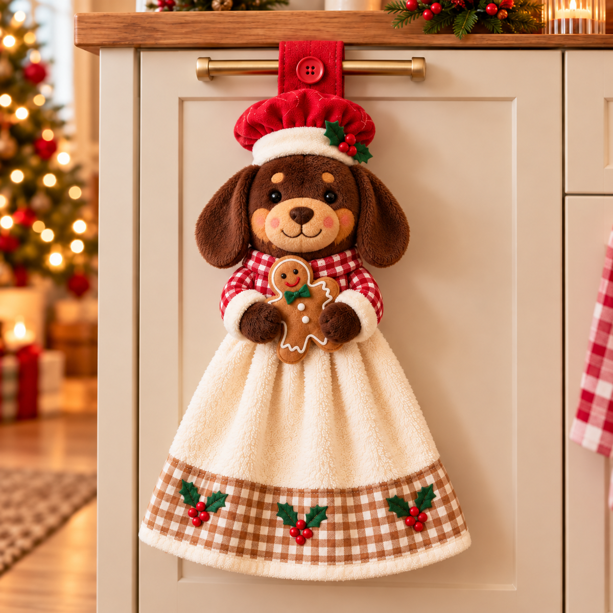 🎄🧻 Merry Kitchen Friends™ | Christmas Hanging Hand Towels – 3 Styles