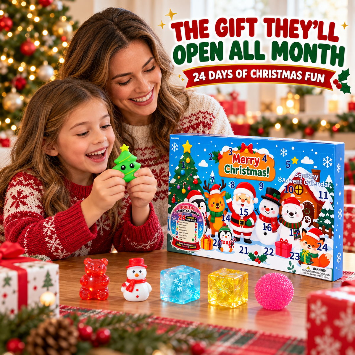🎄 Tiny Squishies, Big Surprises | 24-Day Christmas Countdown