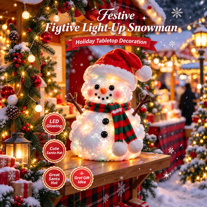 🔥 LAST DAY 49% OFF | ⛄✨ Snowman Glow™ – Light-Up Christmas Plush Decor