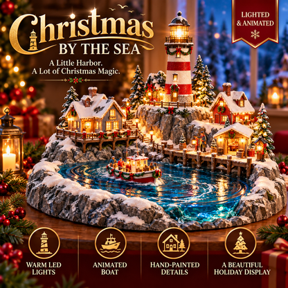 🎄⚓ Harbor Homecoming™ | Lighted Christmas Lighthouse Village
