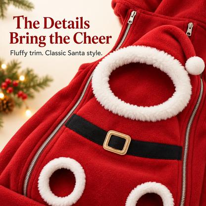 🎃🎅 Mom & Baby Holiday Cuddle Jacket – Pumpkin & Santa Styles