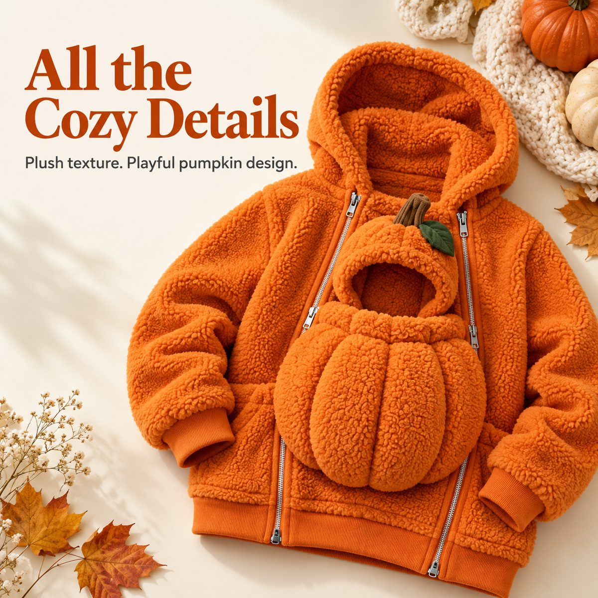 🎃🎅 Mom & Baby Holiday Cuddle Jacket – Pumpkin & Santa Styles