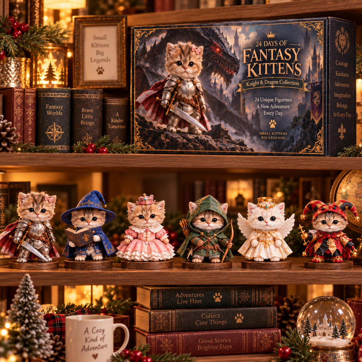 ⚔️ Kittens of the Dragon Realm | 24-Day Fantasy Advent Calendar