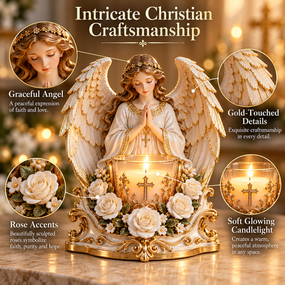 ✝️🕯️ Light of Faith™ – Sacred Christian Prayer Candle Holder
