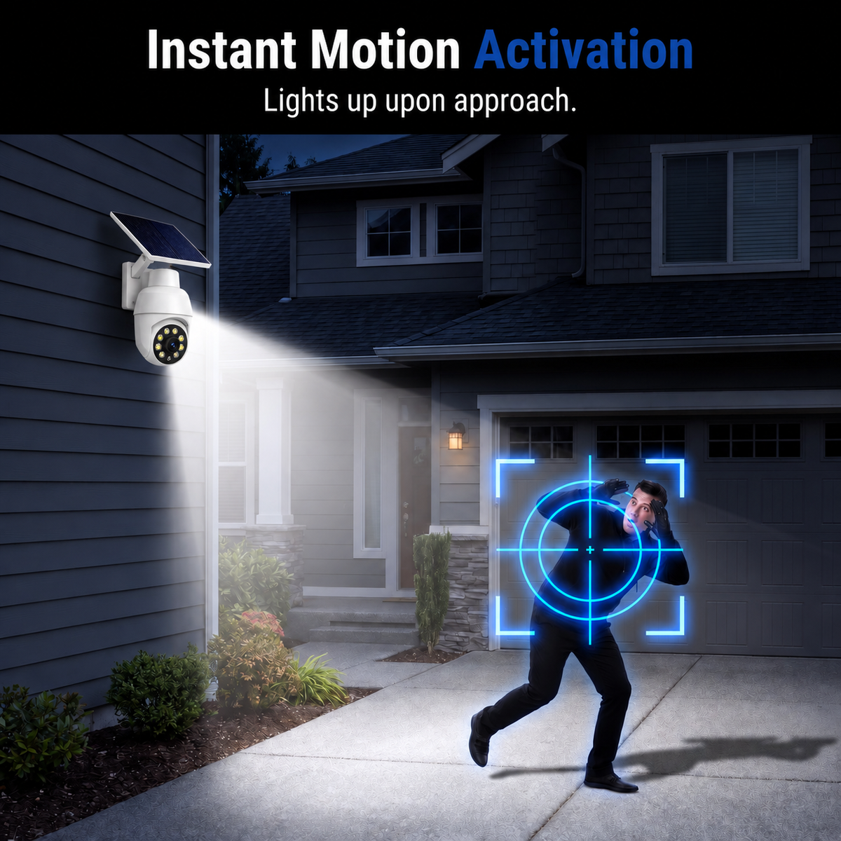 🔆Solar Patrol™-Solar-Powered Simulated Surveillance Camera Street Light