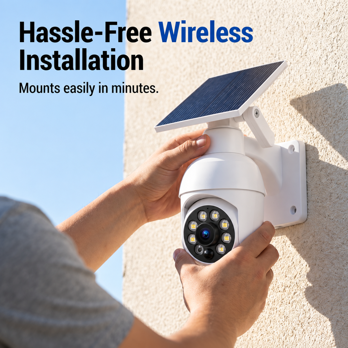 🔆Solar Patrol™-Solar-Powered Simulated Surveillance Camera Street Light
