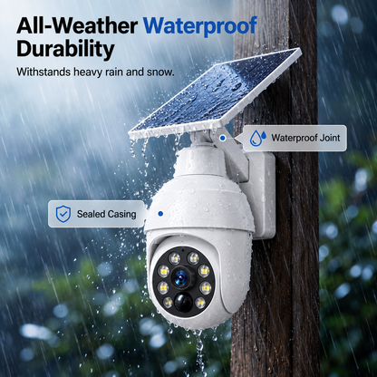 🔆Solar Patrol™-Solar-Powered Simulated Surveillance Camera Street Light