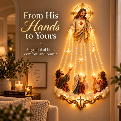 ✝️🕯️ Sacred Heart Glow™ | Christian Prayer Wall Light