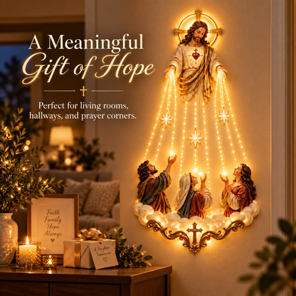 ✝️🕯️ Sacred Heart Glow™ | Christian Prayer Wall Light